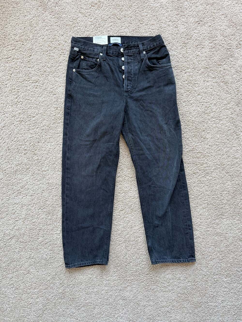 Citizens of Humanity Dahlia High Rise Bow Leg Jeans in Stonington Wash